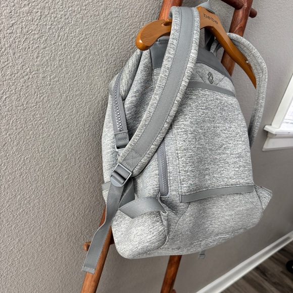 Dagne Dover Indi Diaper Bag Backpack Neoprene Large in Heather Grey - Picture 7 of 16